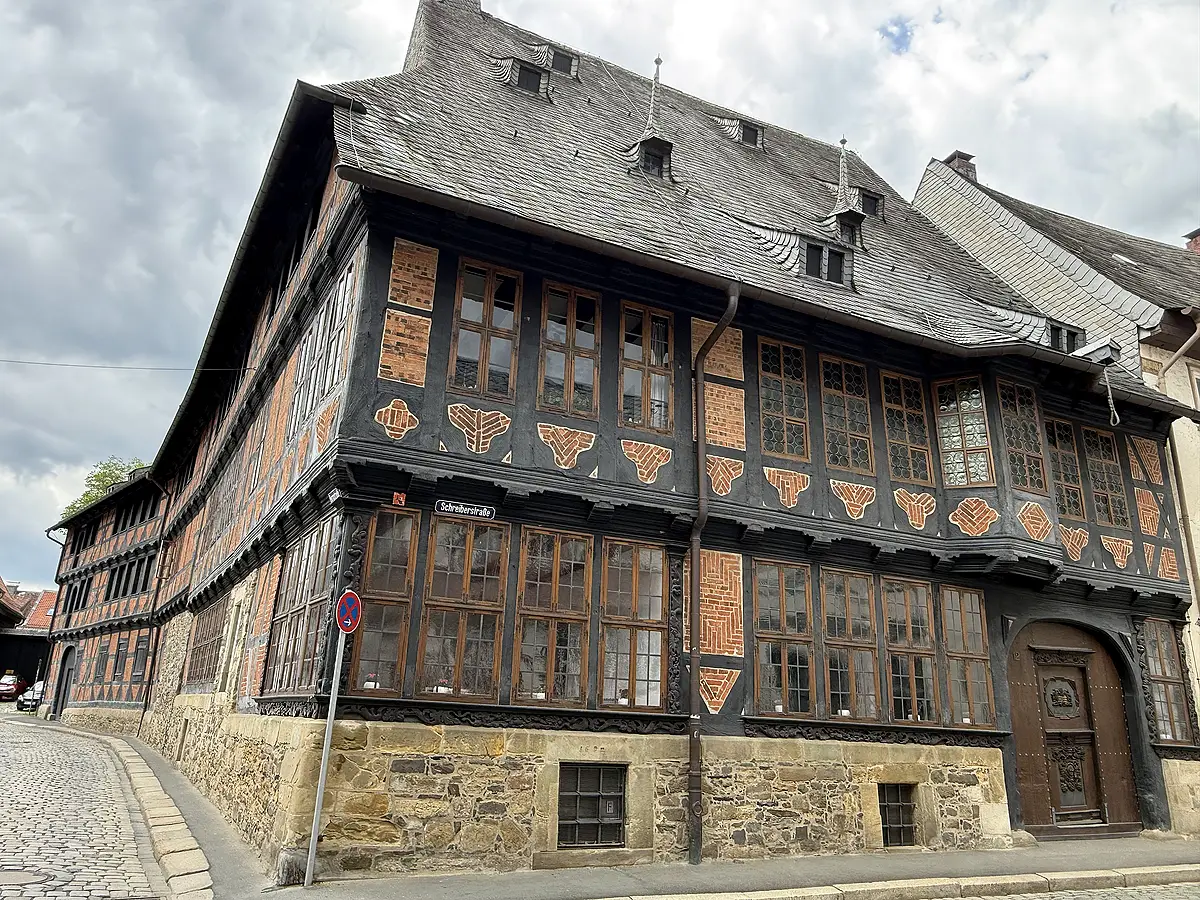 Siemenshaus in Goslar, eines der bekanntesten Fachwerkhäuser der Altstadt