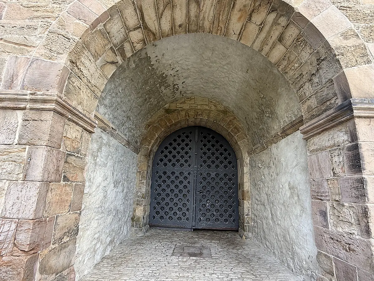 Zugang zur Kaiserpfalz Goslar, ehemalige Residenz Kaiser Heinrichs II.
